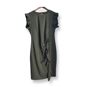 Miusol NWT Green Ruffle Pencil Dress Size Small